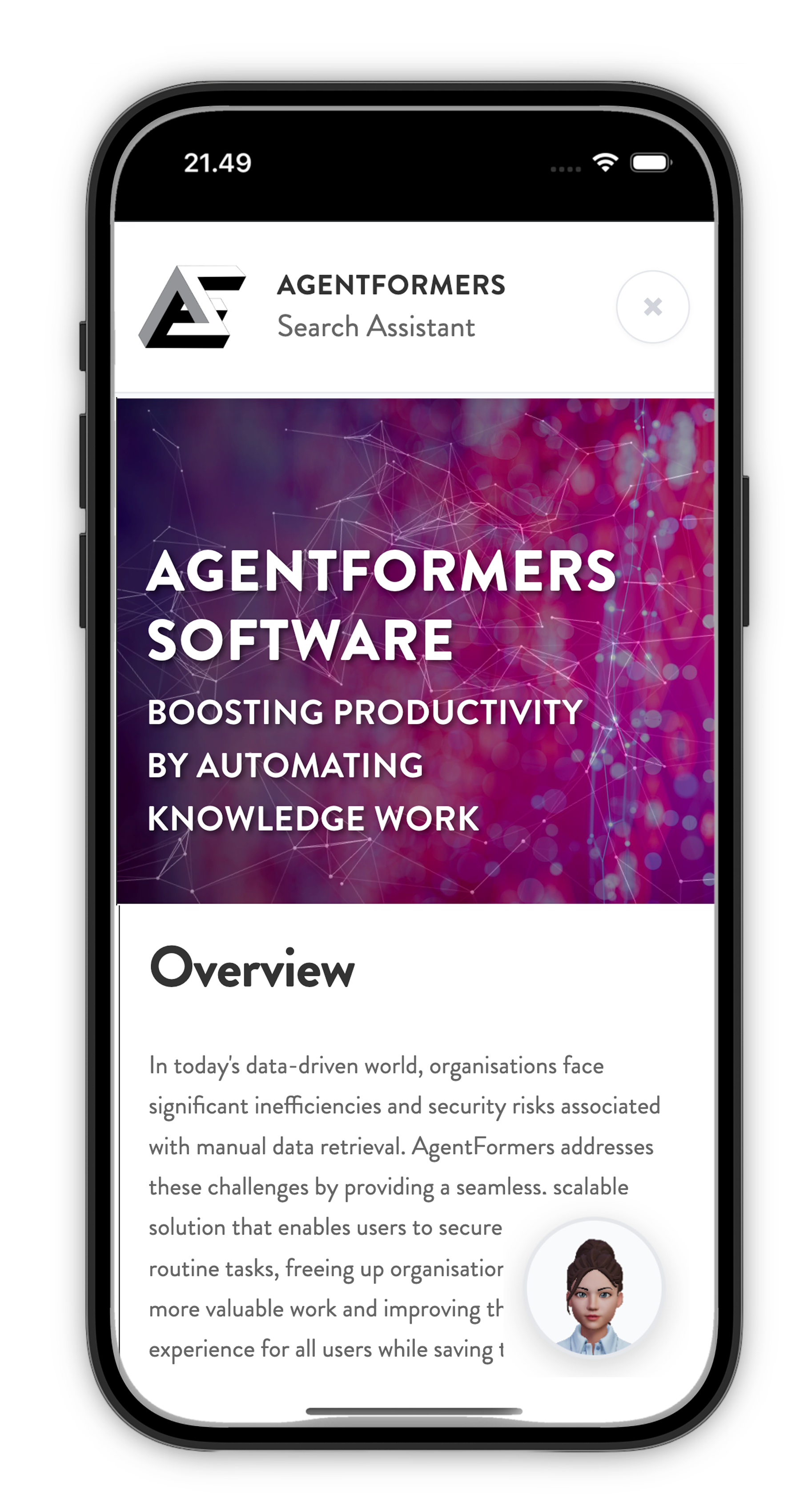 Avatar Widget visual